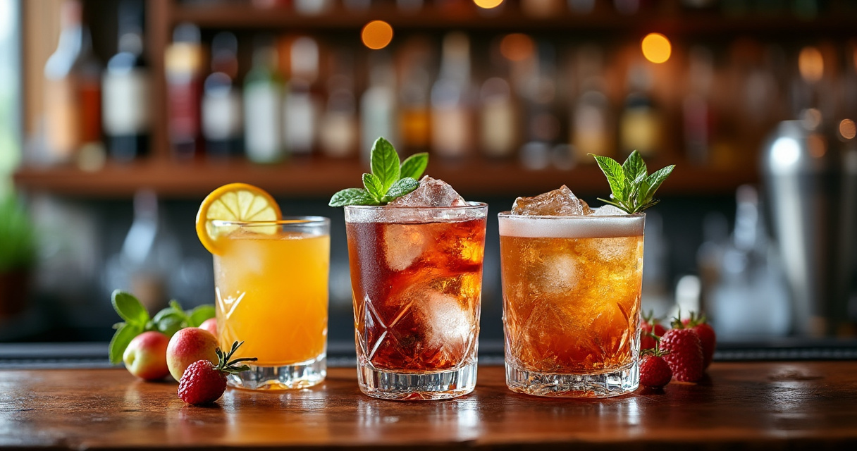 Rum-Glas mit Fragezeichen-Symbol auf dunklem Hintergrund