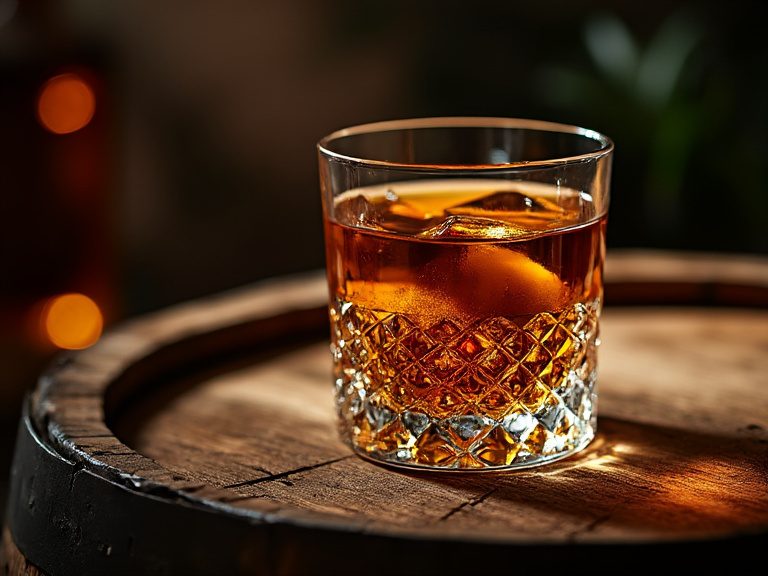 Premium Rum Flaschen in elegantem Regal