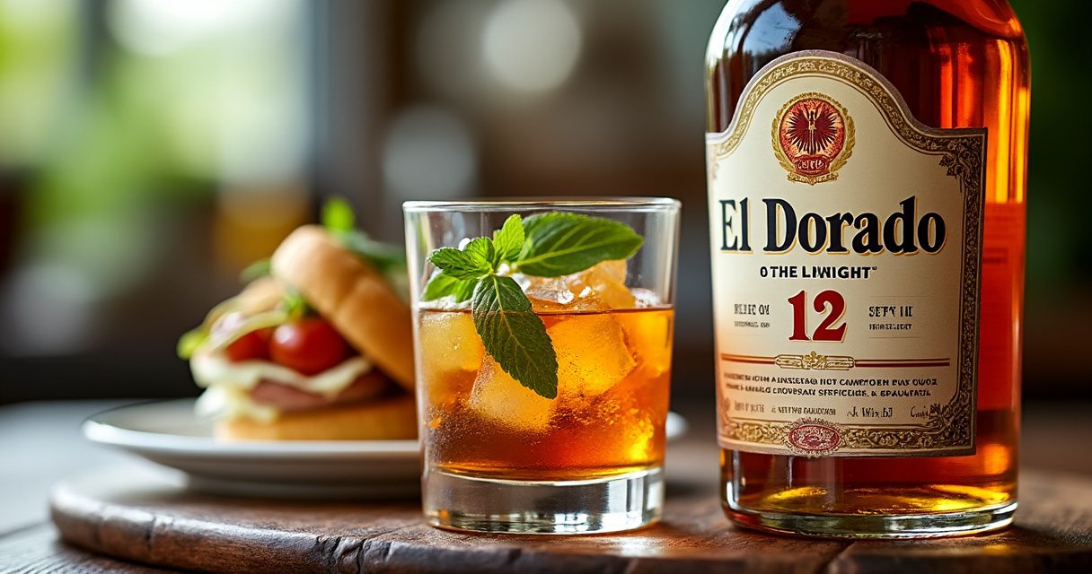 Mai Tai im Tiki-Stil mit Minze garniert
