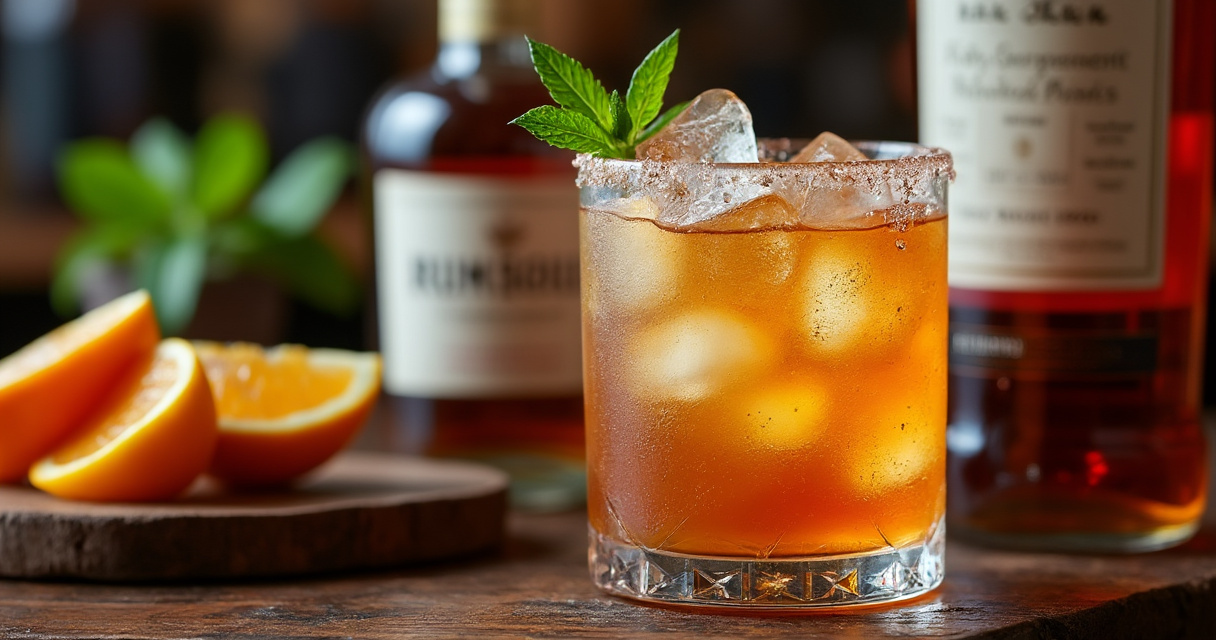 Spritziger Rum Sour mit frischem Limettensaft
