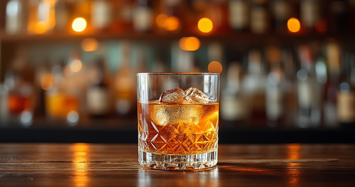 Sipping Rum Glas mit eleganter Darstellung